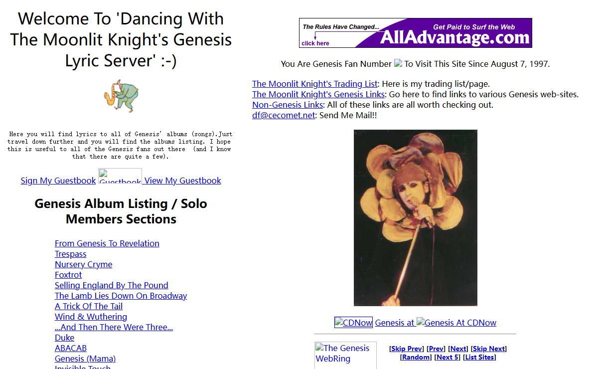 Dancing With The Moonlit Knight's Genesis Lyric Server