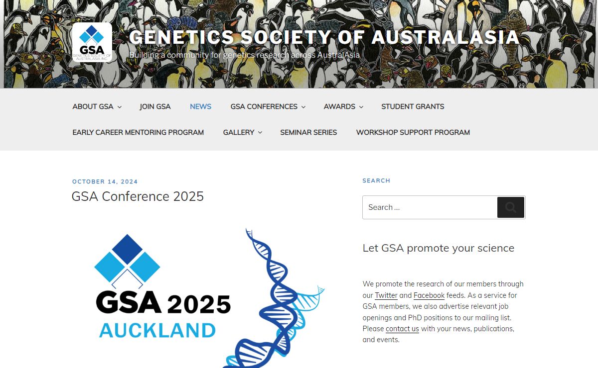 Genetics Society of AustralAsia – Building a community for genetics research across AustralAsia