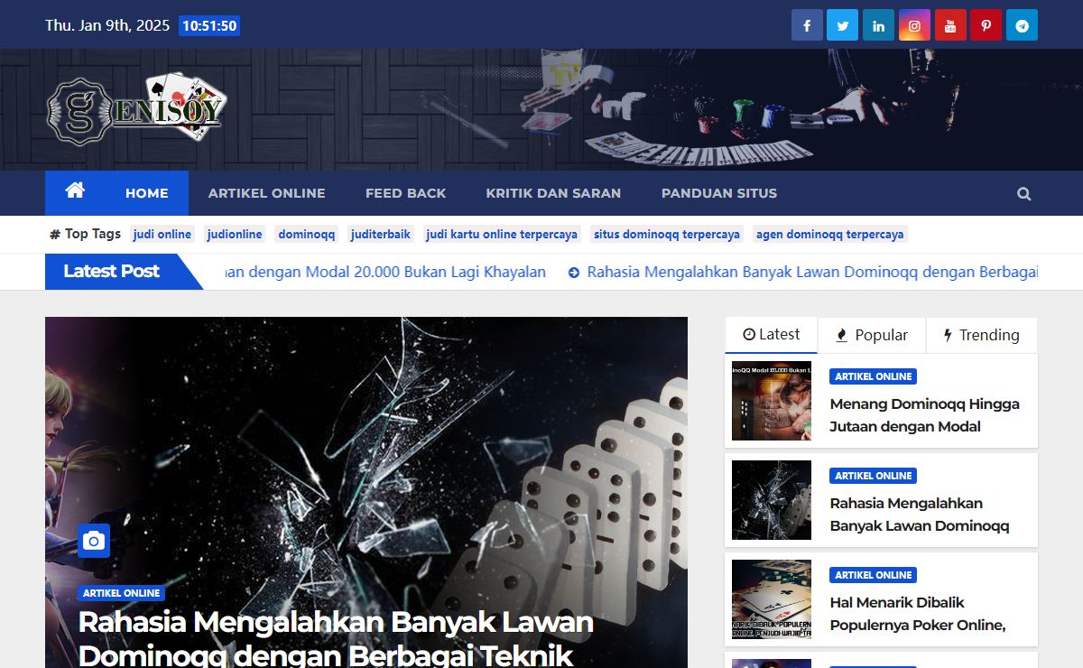 genisoy | Situs Casino Online | Slot Online | Bandar Bola Terpercaya