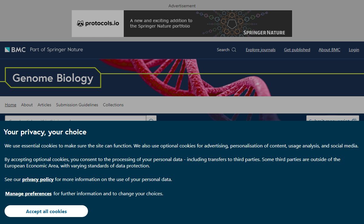 Home page | Genome Biology