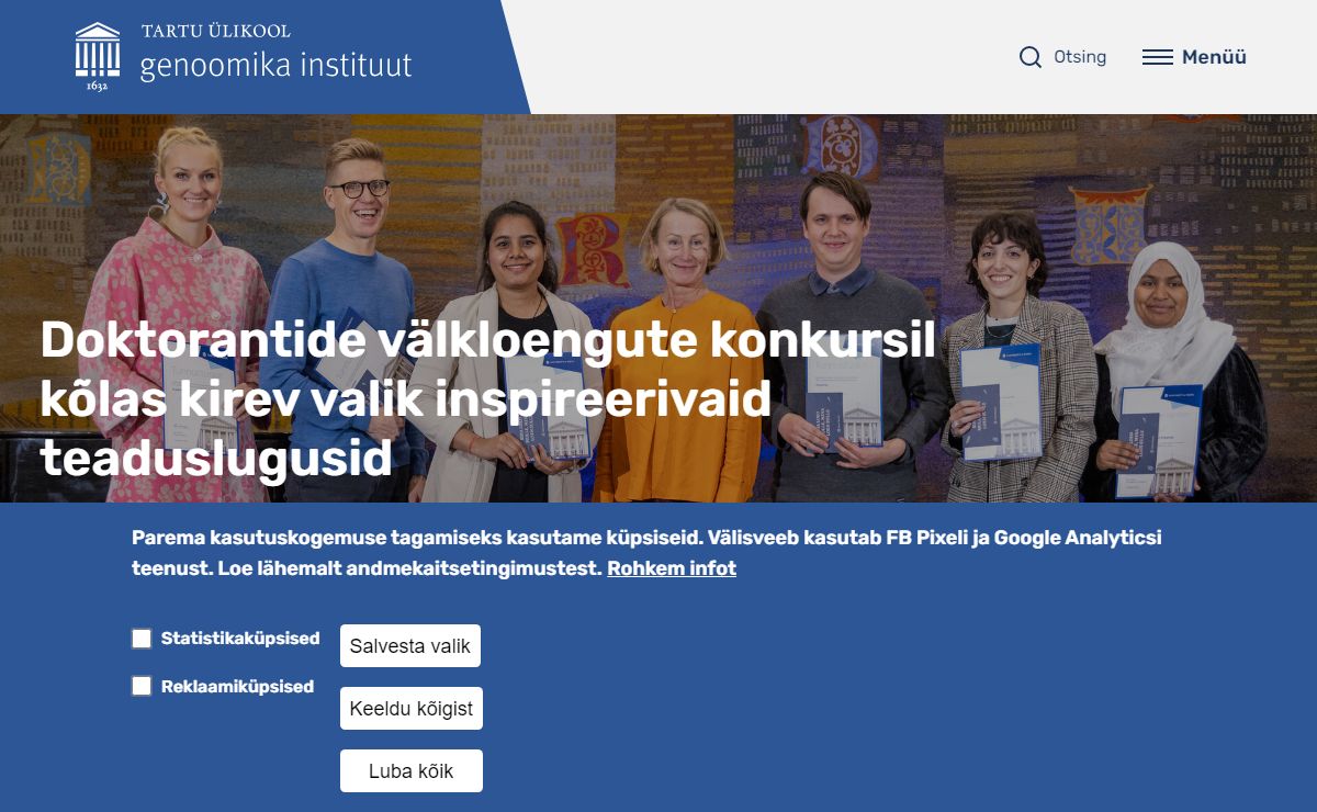 Genoomika instituut | Tartu Ülikool