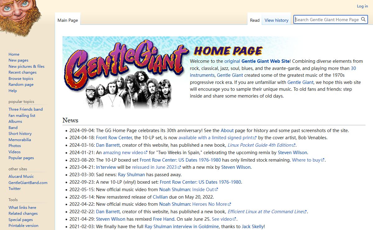 Gentle Giant Home Page
