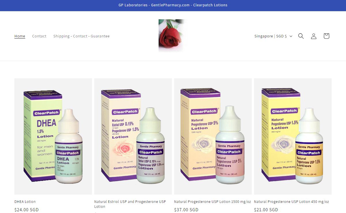 ClearPatch Natural Progesterone, Estriol & DHEA Lotions - Paraben free – GP Laboratories