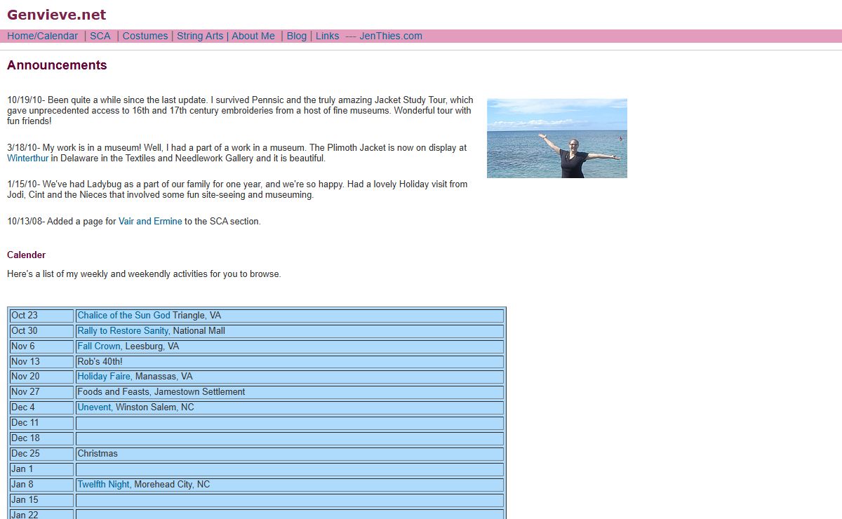 Genvieve.net, Home of Jen Thies and Genevieve d'Aquitaine