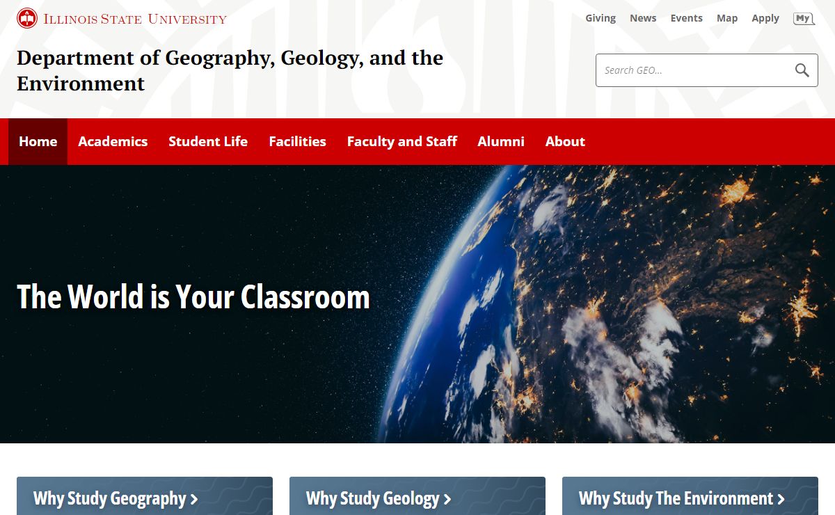 Department of Geography, Geology, and the Environment | Illinois State