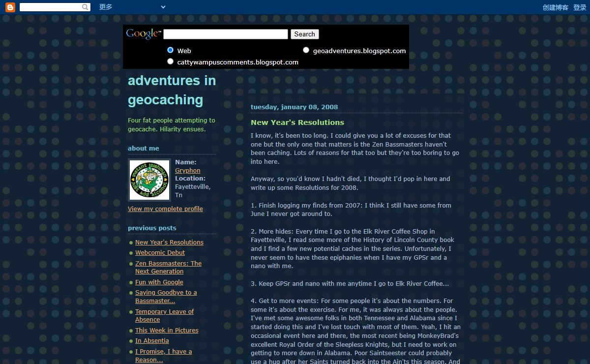 Adventures in Geocaching