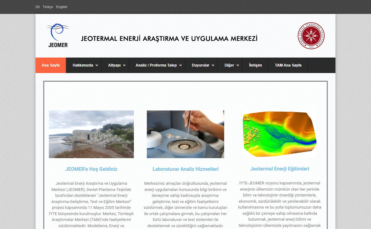 Jeotermal Enerji Araştırma ve Uygulama Merkezi – İzmir Yüksek Teknoloji Enstitüsü