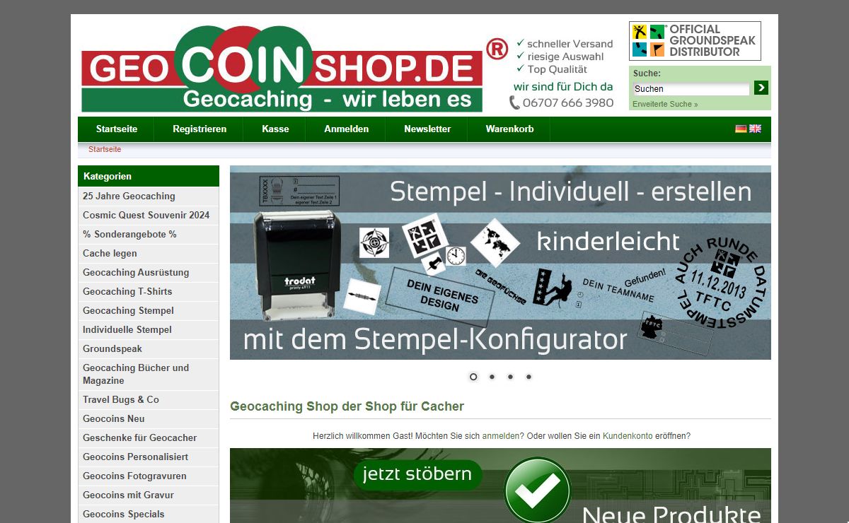 Geocoinshop.de | der Geocaching Shop für Cacher