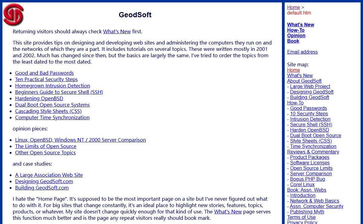GeodSoft Home Page