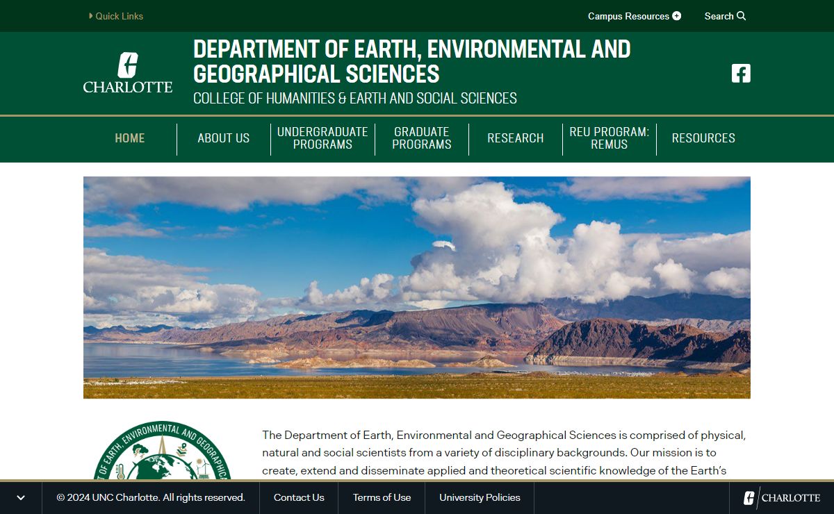 Home - Department of Earth, Environmental and Geographical Sciences