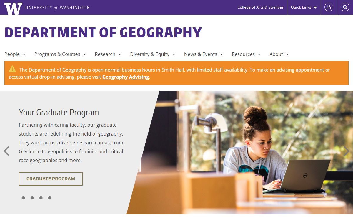 Home | Department of Geography | University of Washington