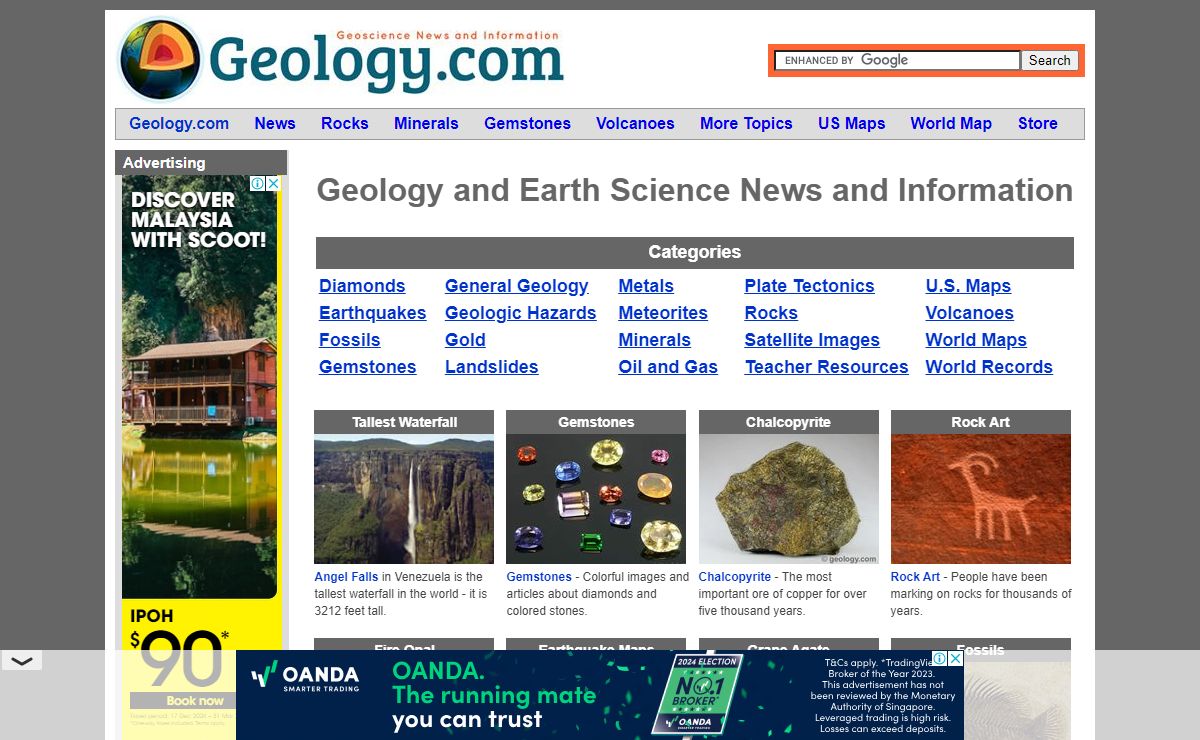 Geology and Earth Science News, Articles, Photos, Maps and More