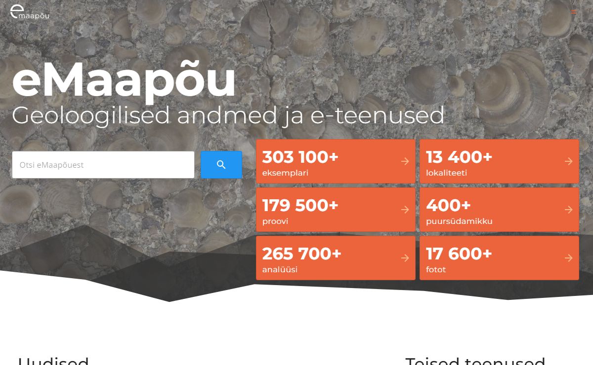 Geoloogilised andmed ja e-teenused | eMaapõu