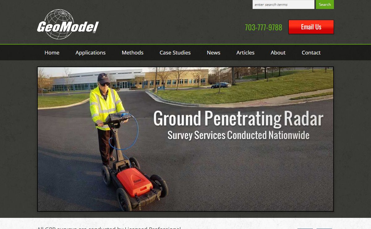 Ground Penetrating Radar – GeoModel, Inc. – Nationwide Advanced Surveys