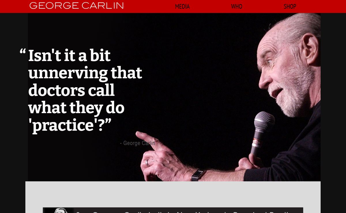 The Official Home of George Carlin- georgecarlin.com