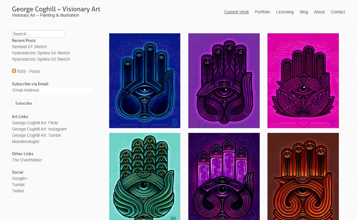 Current Work - Artist George Coghill - Visionary Art