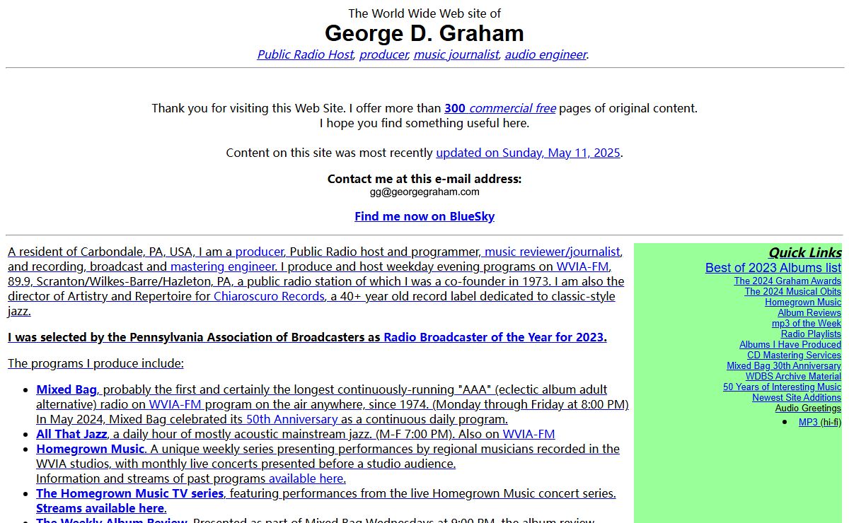 George Graham's World Wide Web Page
