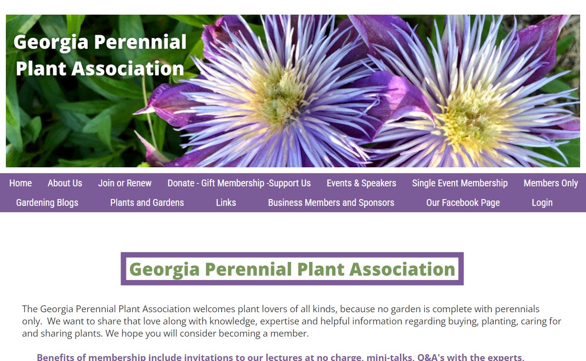 Georgia Perennial Plant Association - Welcome to Georgia Perennial Plant Association's New Website