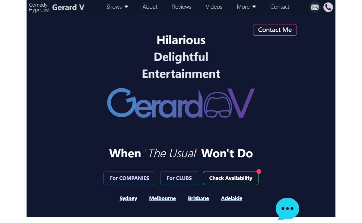 Delightful, Engaging, Hilarious | Sydney | Melbourne | Brisbane | Adelaide