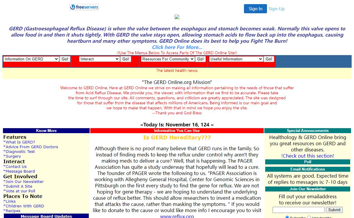 GERDOnline.org---The Place To Find Out About GERD