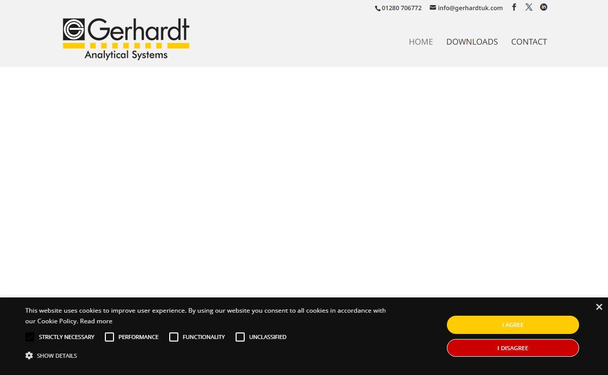 Gerhardt UK - sales, service and support of Gerhardt Analytical Systems in the UK & Ireland and agents for FRITSCH and DataPhysics