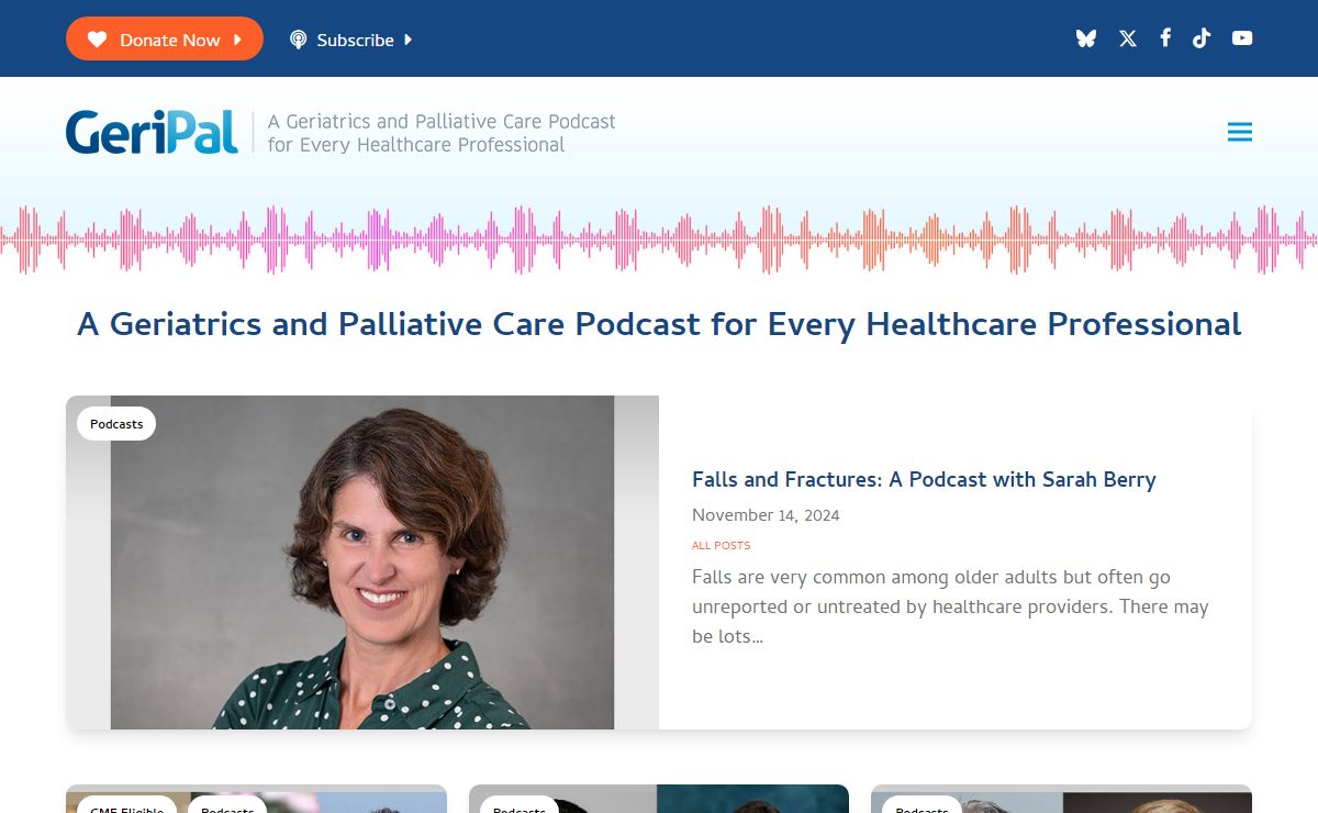 A Geriatrics and Palliative Care Podcast for Every Healthcare Professional
