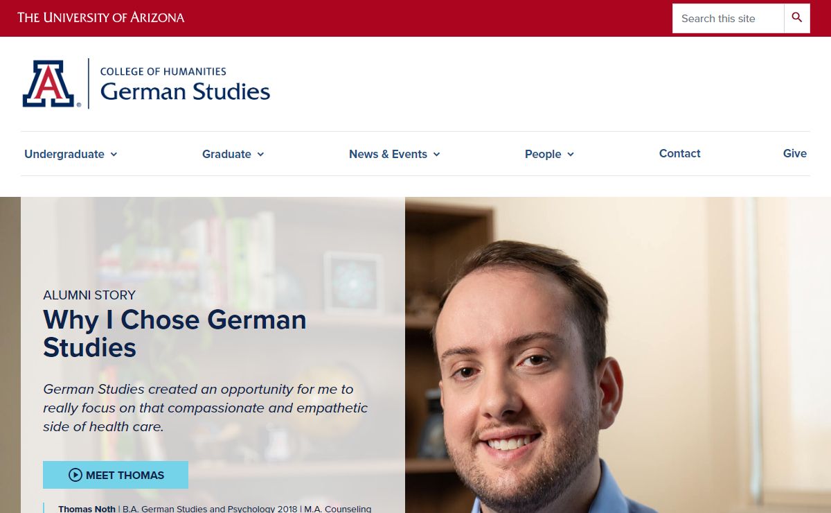 Welcome | German Studies | Department of German Studies | University of Arizona