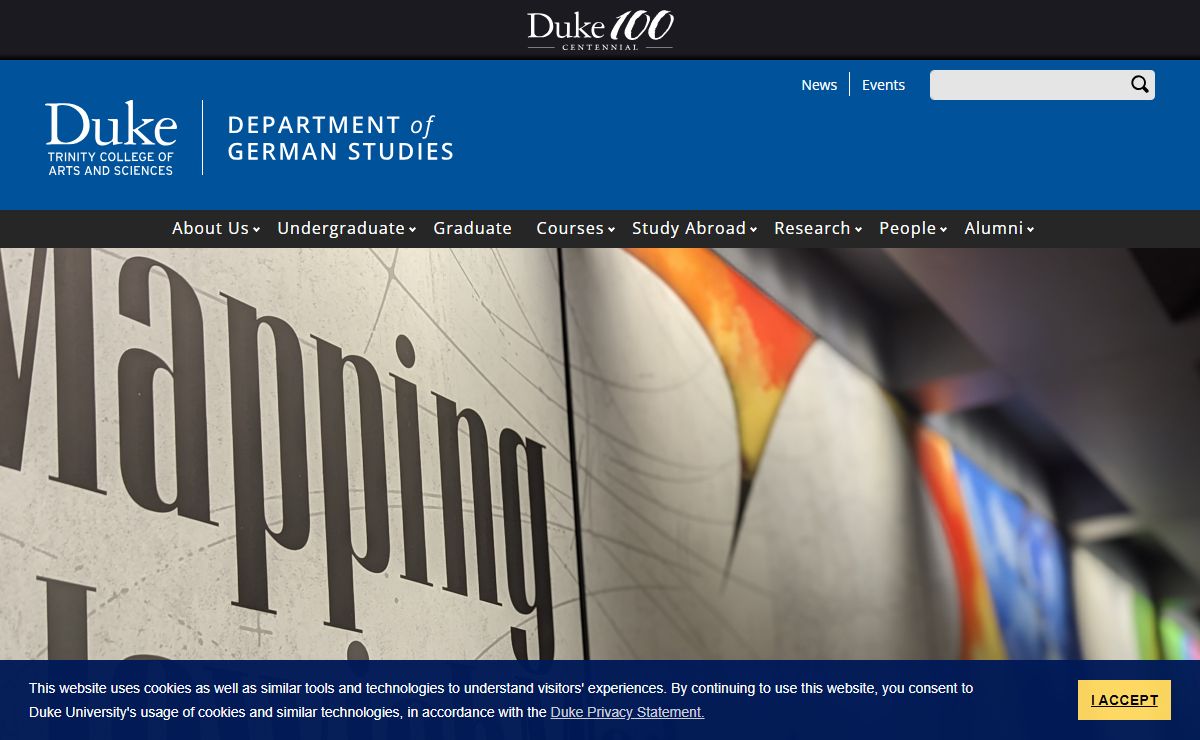 Front Page | DEPARTMENT of GERMAN STUDIES