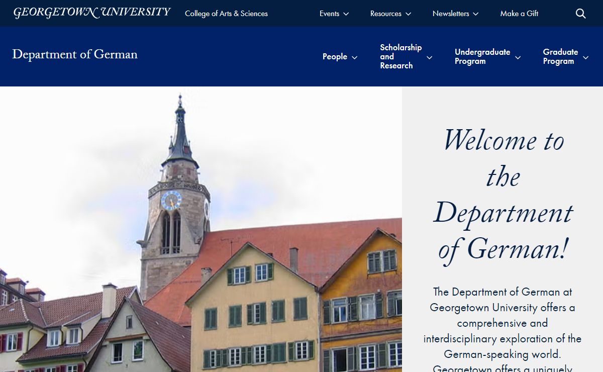 Department of German | Georgetown University