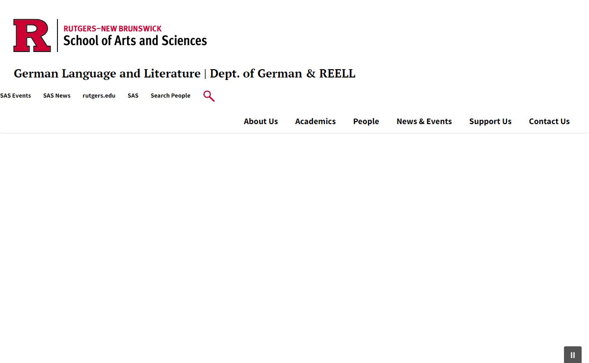 Department of Germanic, Russian and Eastern European Languages and Literatures | School of Arts and Sciences - Rutgers, The State University of New Jersey