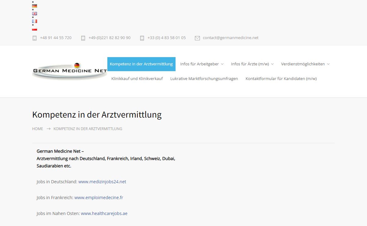 German Medicine Net – International Recruitment of Doctors