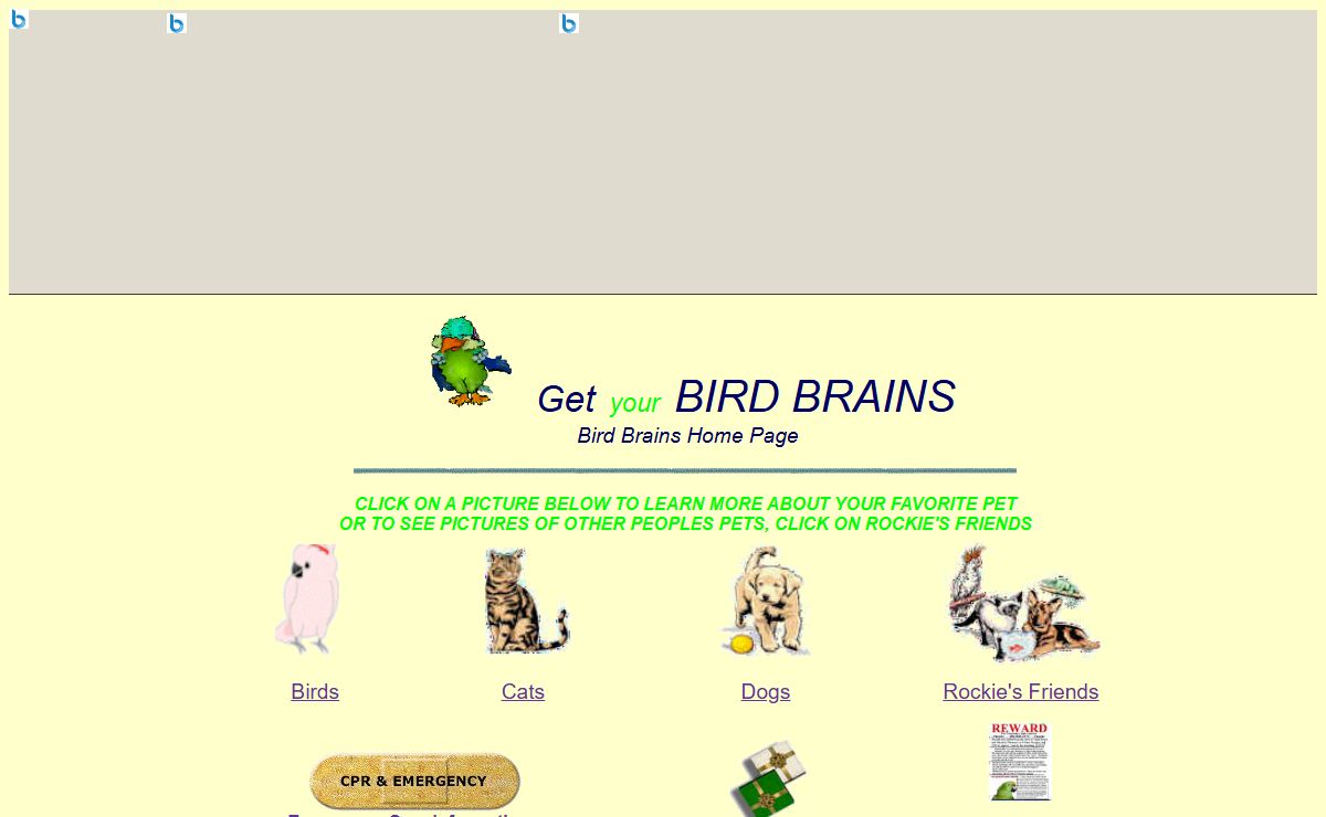 Bird Brains Home Page