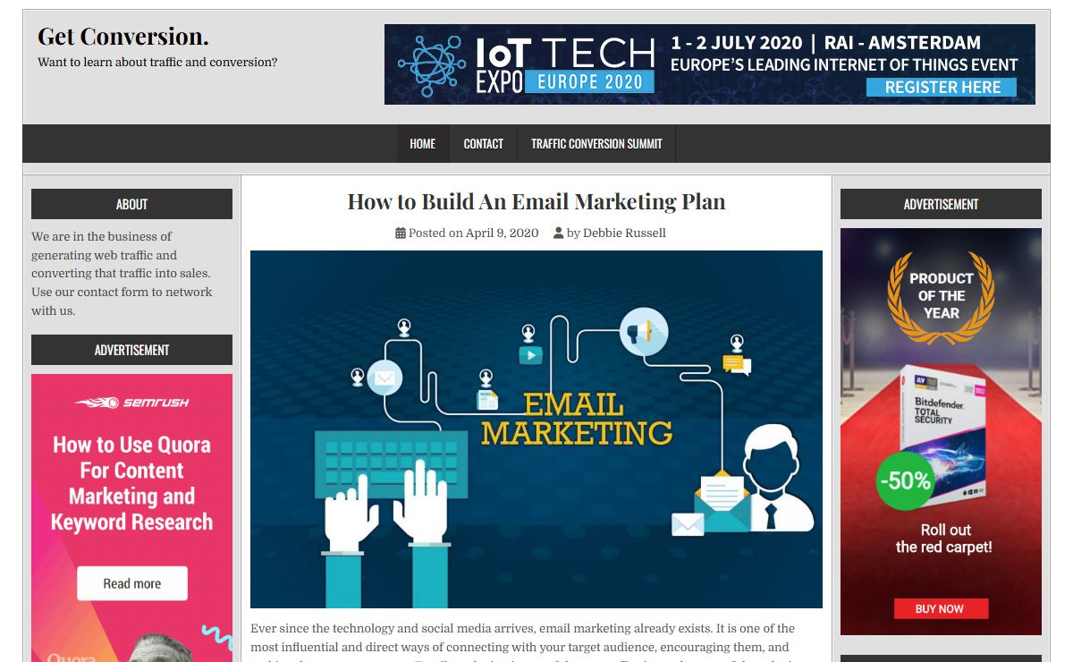Get Conversion. - Want to learn about traffic and conversion?