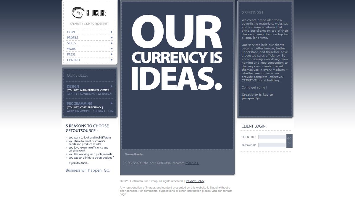GetOutsource - creativity is key to prosperity
