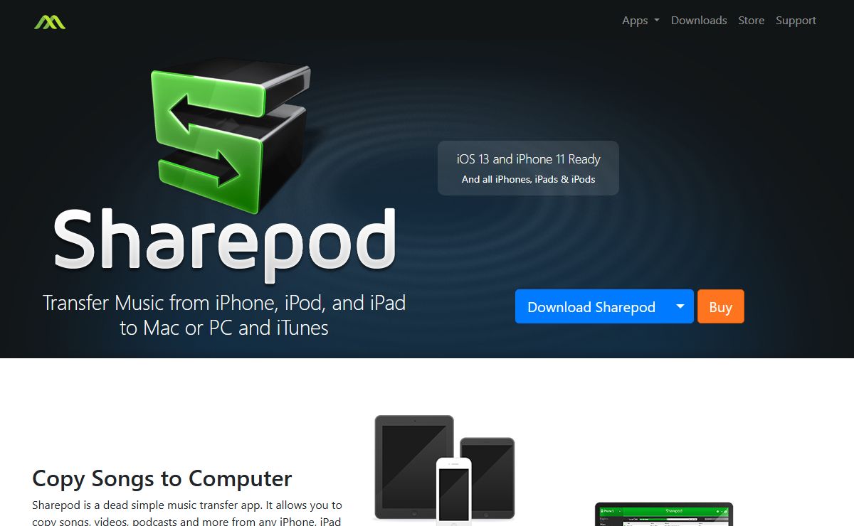 Transfer Music from your iPhone, iPad, or iPod to Computer · Sharepod