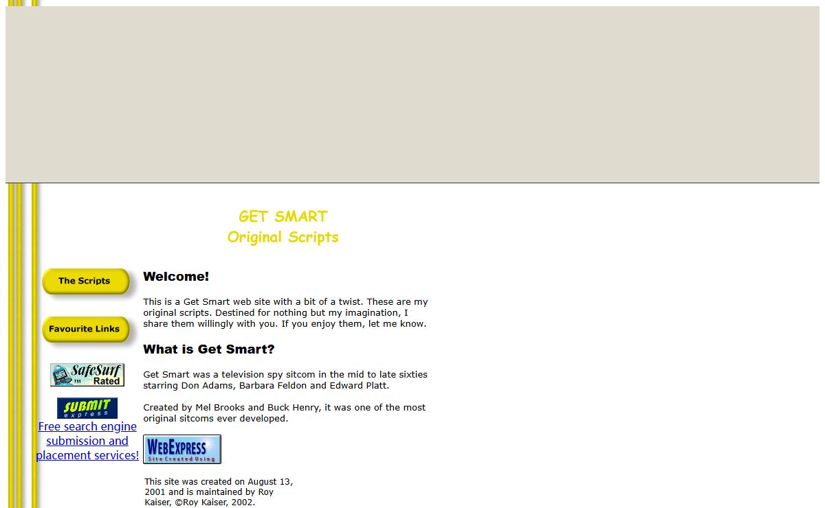 Get Smart Scripts Home Page