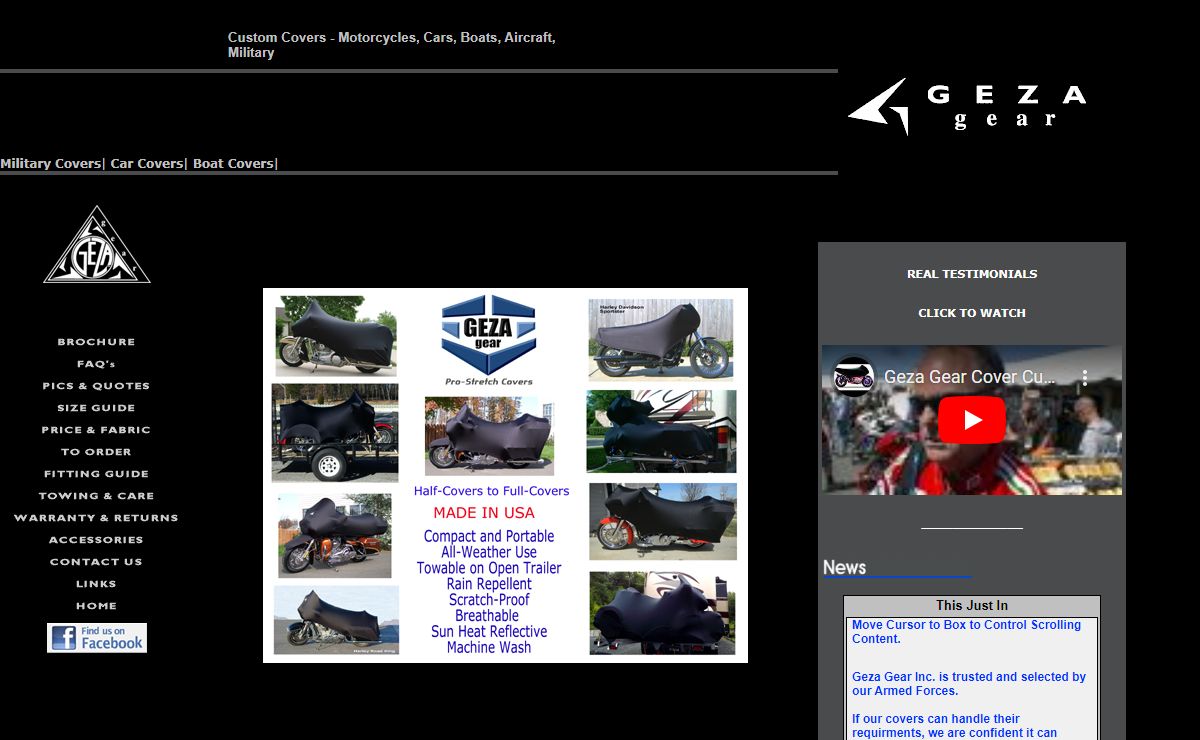 GEZA GEAR | Stretch Fit Custom Motorcycle Covers