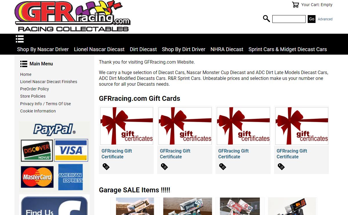 Dirt Diecast, NASCAR Diecast, Monster Nascar Cup Diecast - GFRracing.com