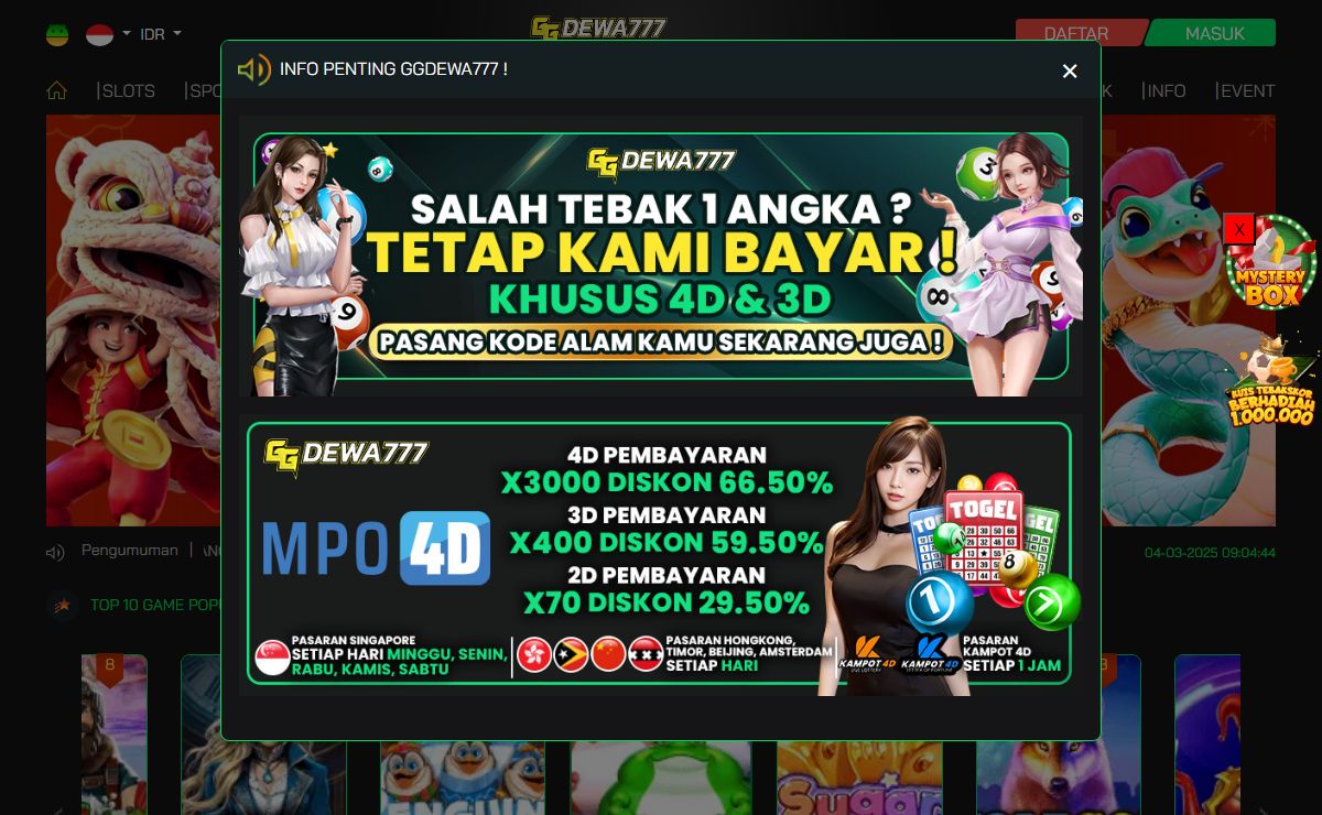 GGDEWA777 | Sarana Slot Online Paling Gacor dan Gampang Menang