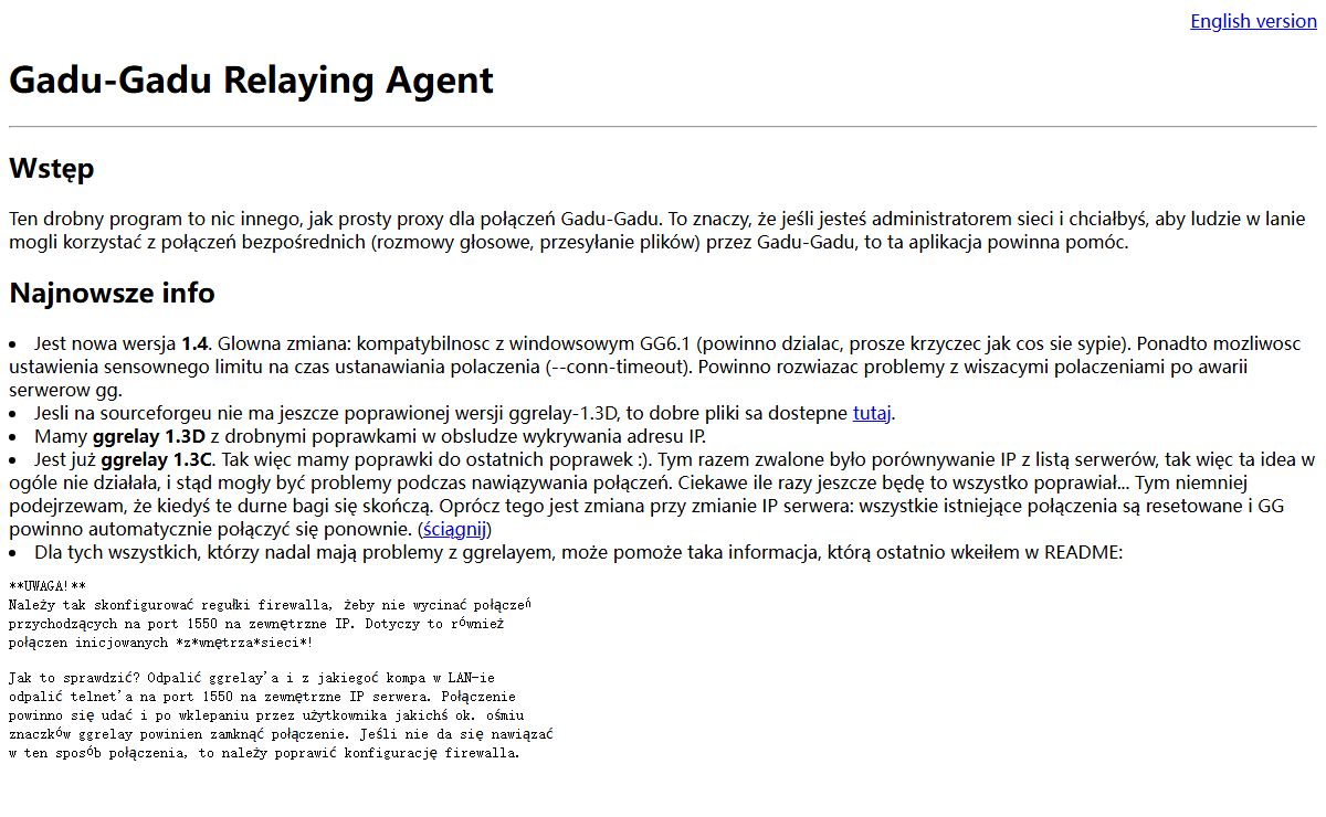 GG Realying Agent