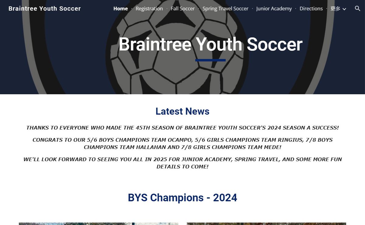 Braintree Youth Soccer