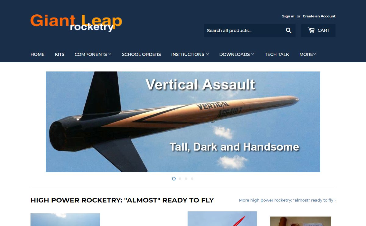 Giant Leap Rocketry: High Power Rocketry supplier of parts and kits – GiantLeapRocketry