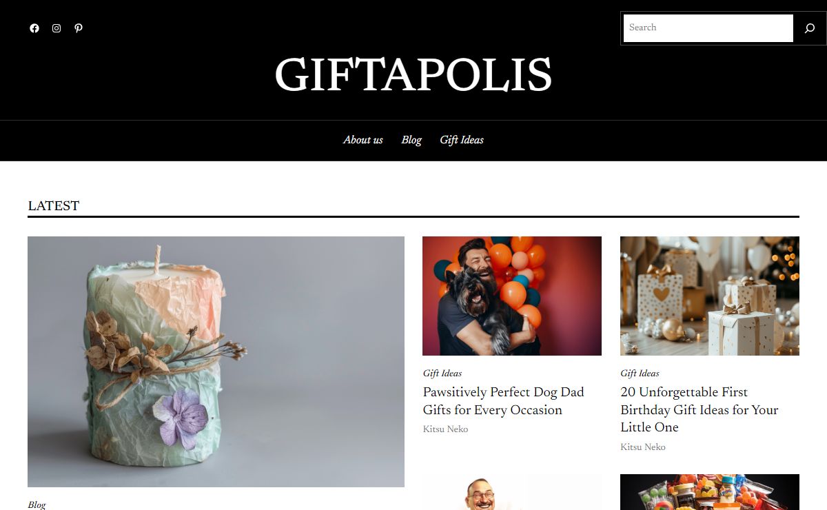 Giftapolis - Gifts recommendation blog