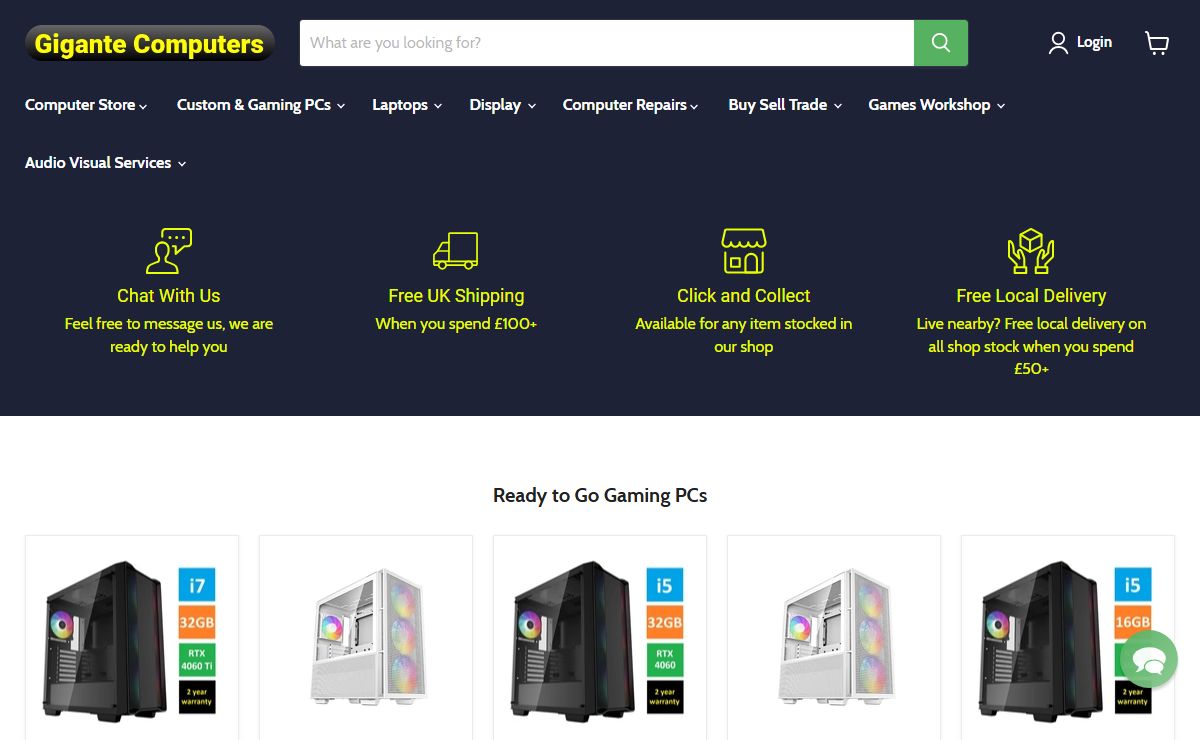 Gigante Computers | Computer Shop, Gaming PCs, Components and Repairs