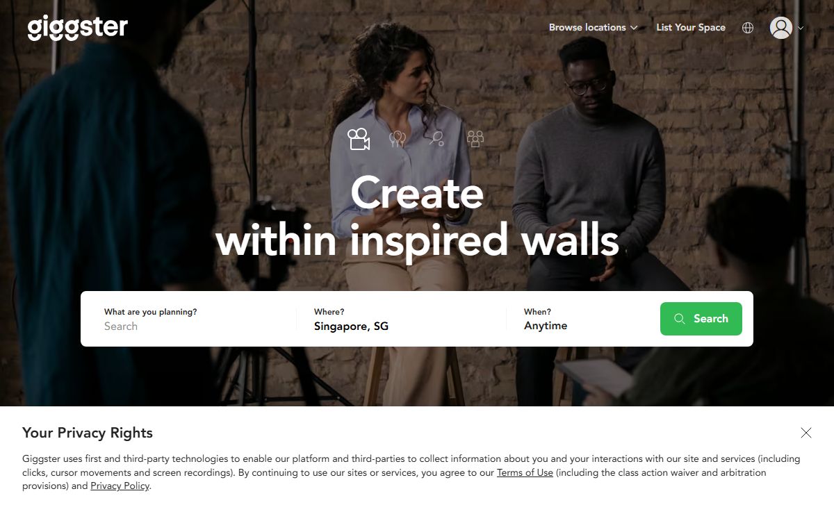 Giggster | Rent Filming, Photo shoot, Party, & Event Locations Near Me