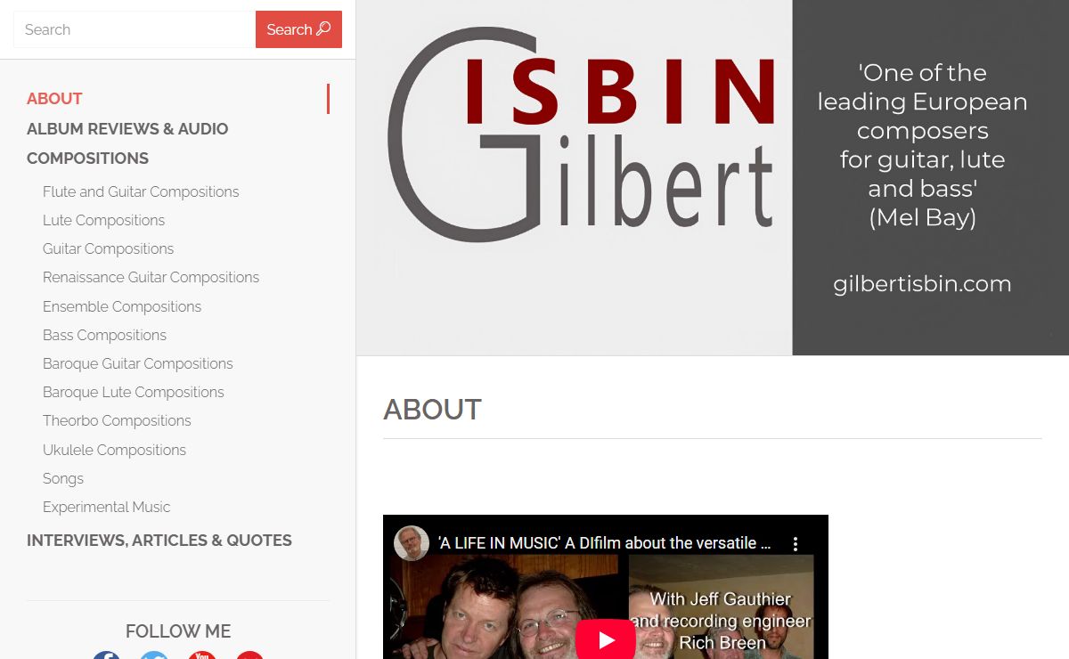 ABOUT - Gilbert Isbin - Gilbert Isbin