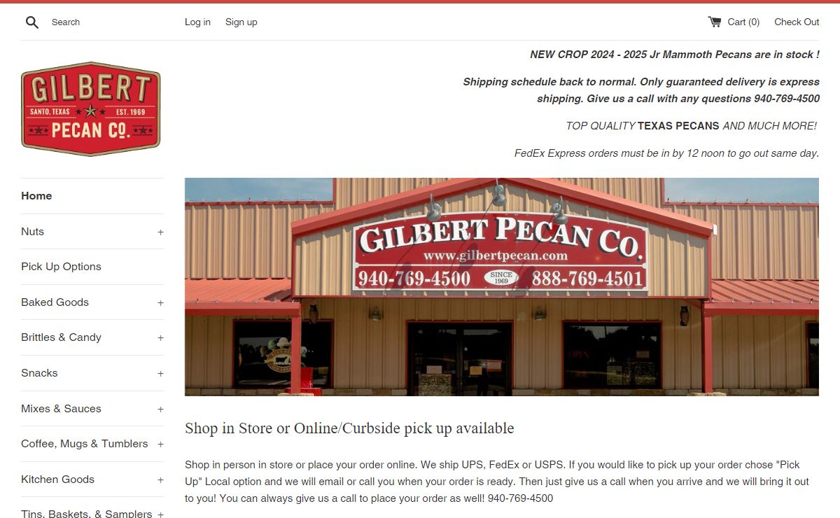 Texas Pecans from Gilbert Pecan Co the best Texas Pecan Gifts around
