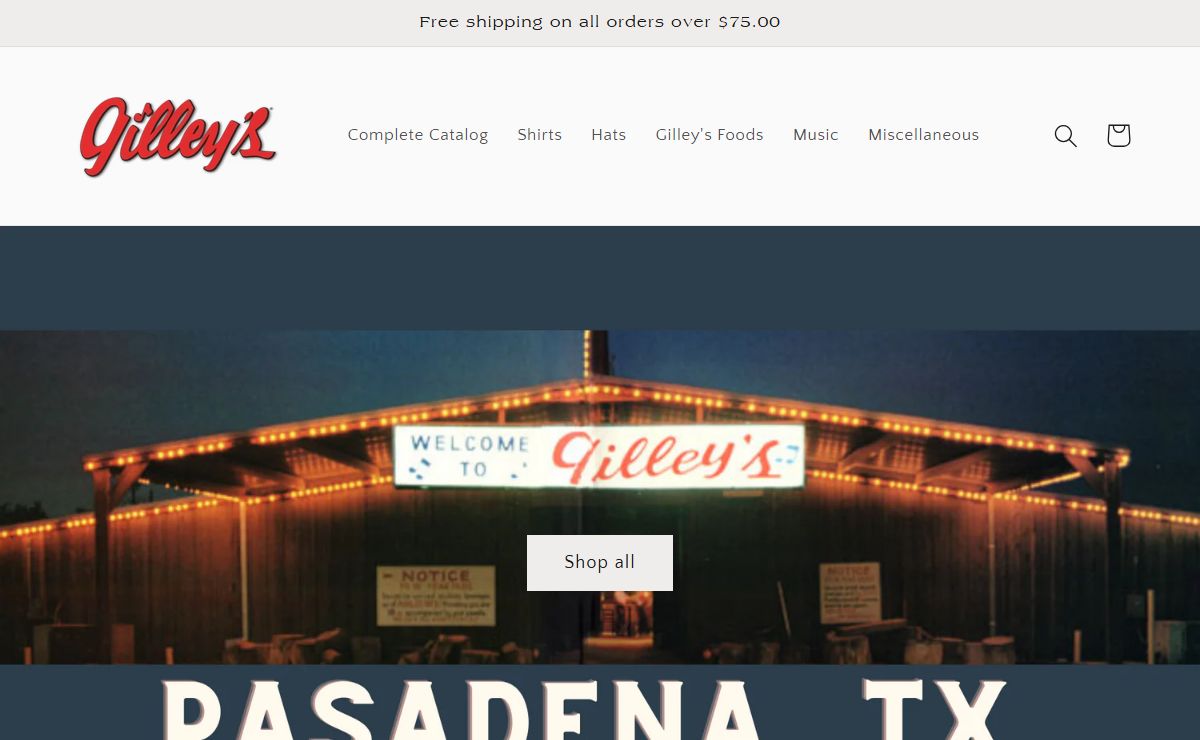 Home of the world famous honkytonk Gilley's Pasadena, TX