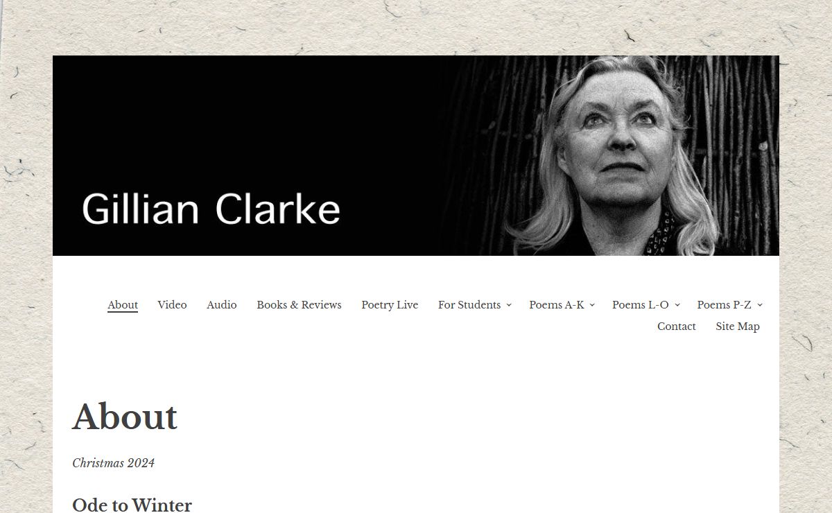 Gillian Clarke – Poet