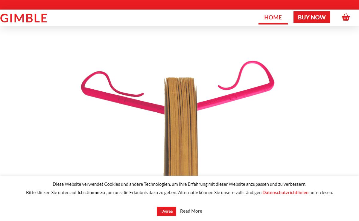 Gimble Direct - World's Best Selling Book Holder (Direct from Inventor)